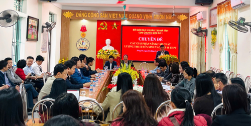 Cụm chuyên môn THCS số 1 tổ chức chuyên đề nâng cao chất lượng thi tuyển sinh vào lớp 10 THPT